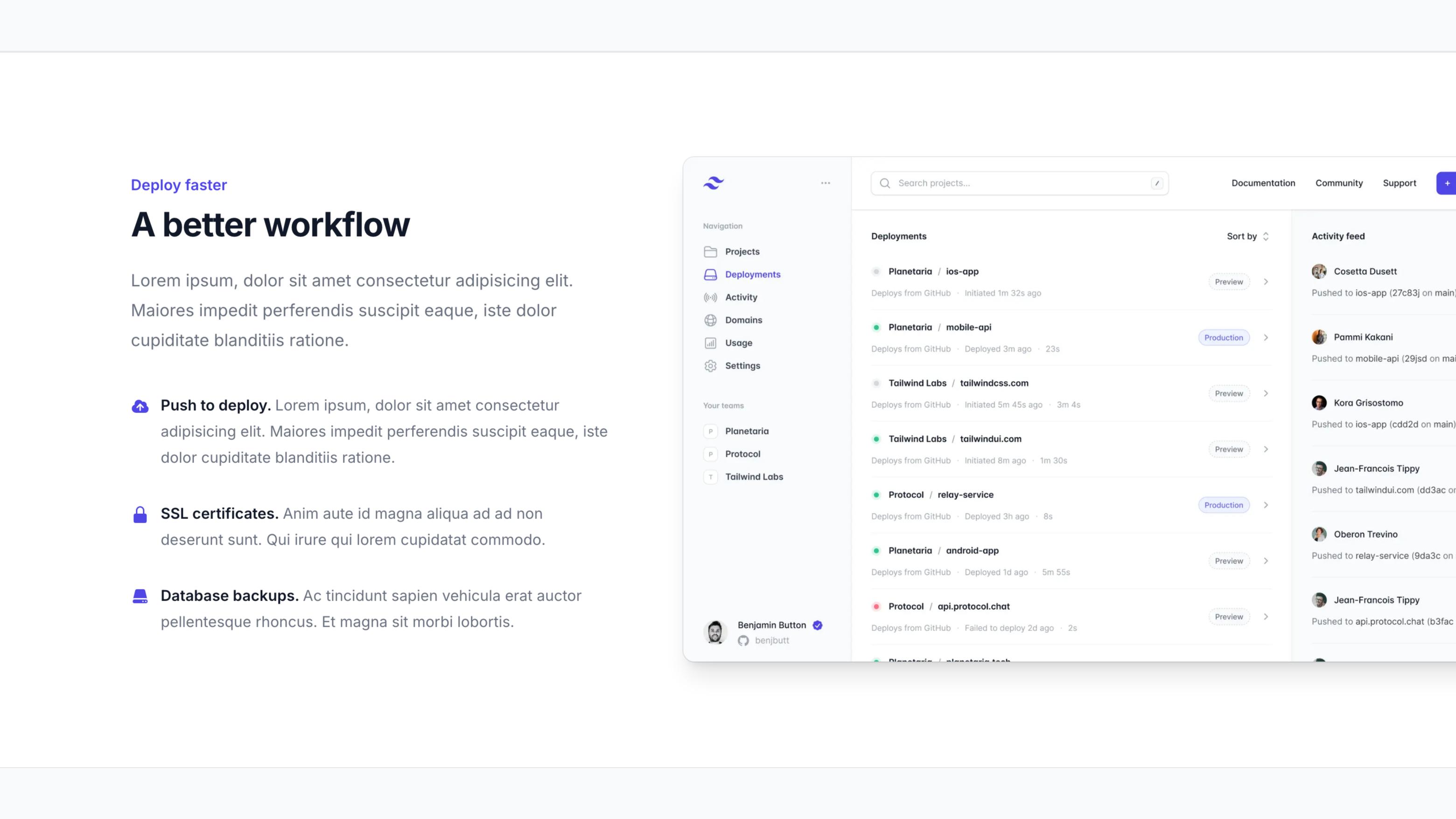 Split with app screenshot